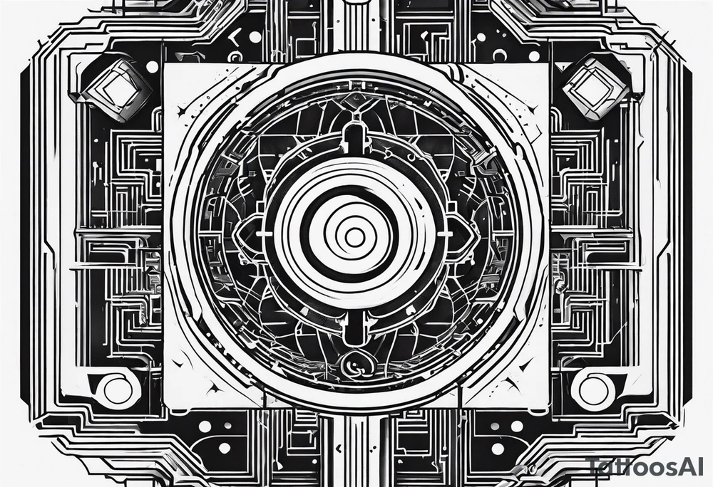 microchip tattoo idea