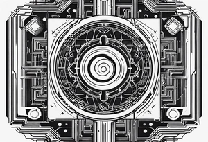 microchip tattoo idea