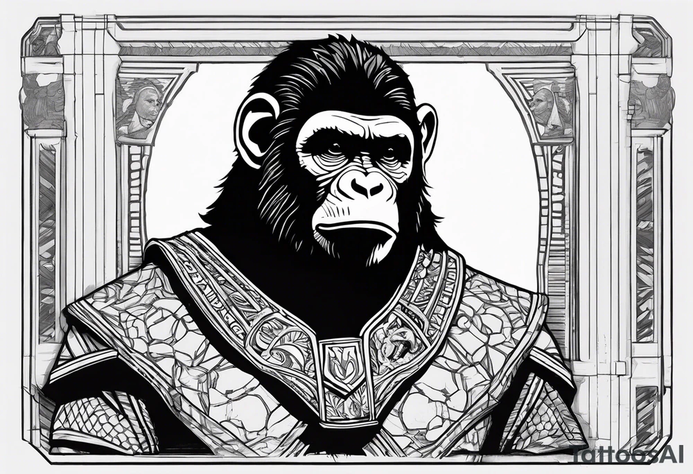 Caeser from planet of the apes tattoo idea