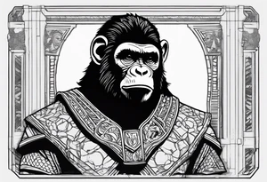Caeser from planet of the apes tattoo idea