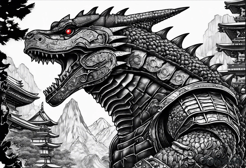 Mechagodzilla tattoo idea