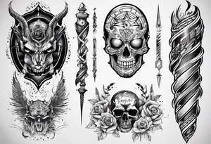 men’s arm sleeve tattoo idea