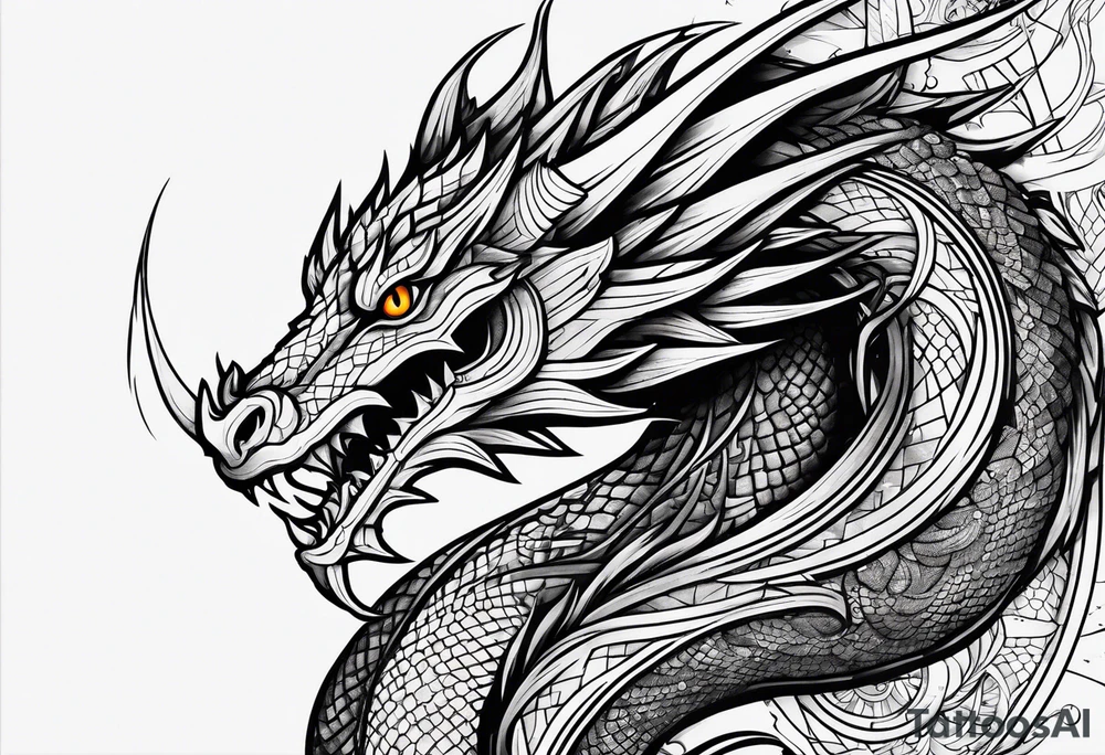 Dragon tattoo idea