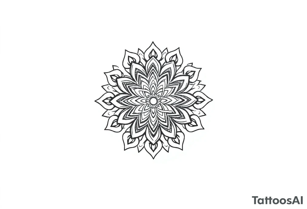 mandala with variation tattoo idea