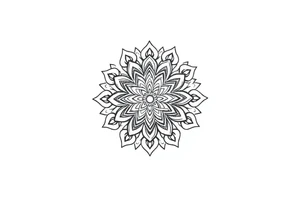 mandala with variation tattoo idea