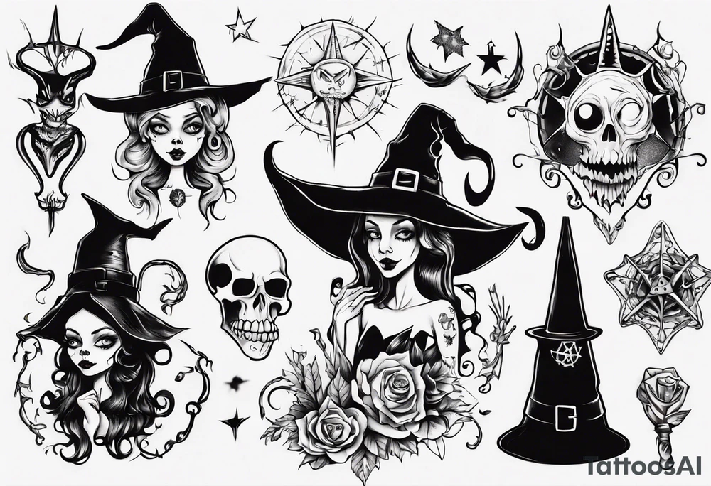 witch tattoo idea
