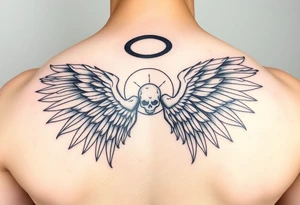 Fallen angel tattoo idea