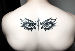 two eyes as a forearm tattoo tattoo idea