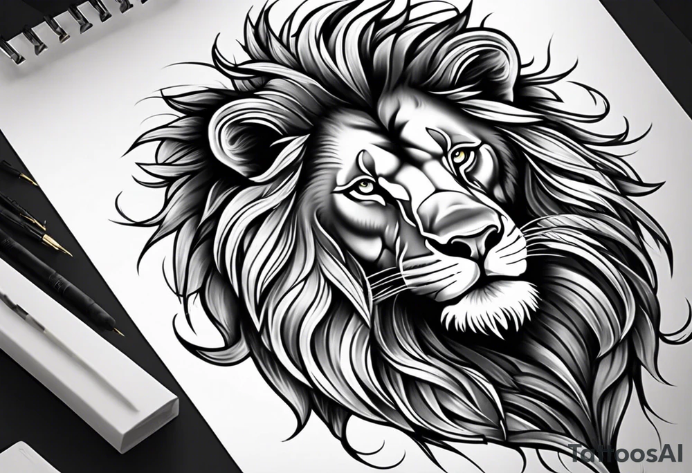 Lion tattoo idea