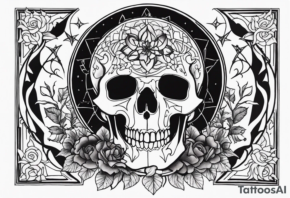death and beauty, Eldridge horror, astrology tattoo idea