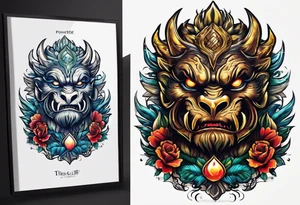 Powerlifti g monster tattoo idea