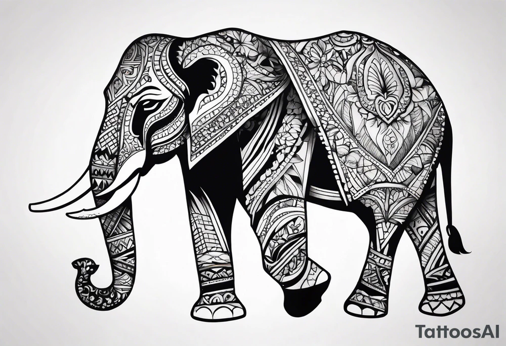Majestic Elephant tattoo idea