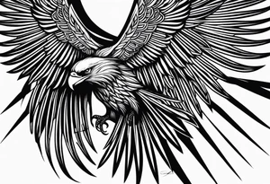 Halb löwe halb adler tattoo idea