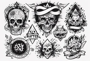 Hater lover tattoo idea