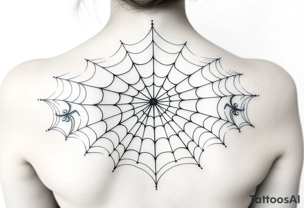 spiderweb tattoo idea
