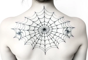 spiderweb tattoo idea