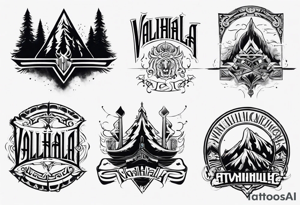 Valhalla  mist fog tattoo idea