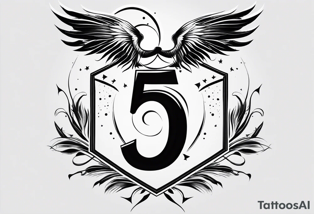 Lightning symbol. Made out of the name “5y8o” tattoo idea