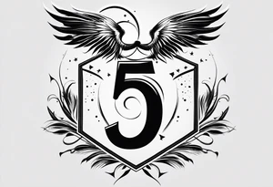 Lightning symbol. Made out of the name “5y8o” tattoo idea