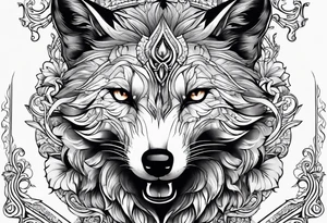 Démon renard tattoo idea