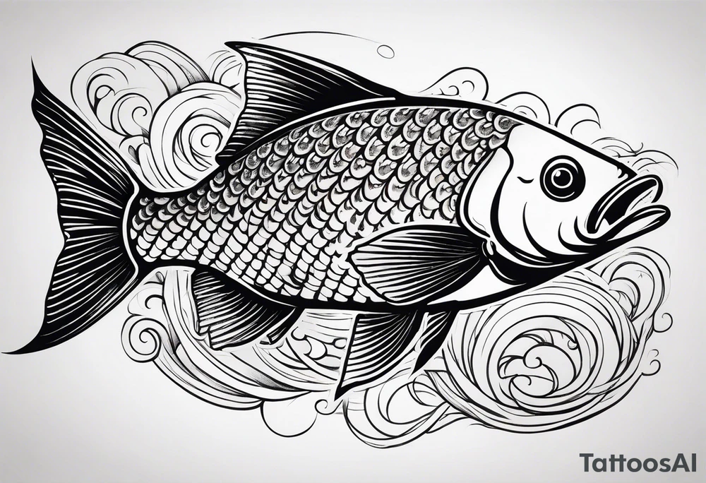 japan culture fish tattoo idea