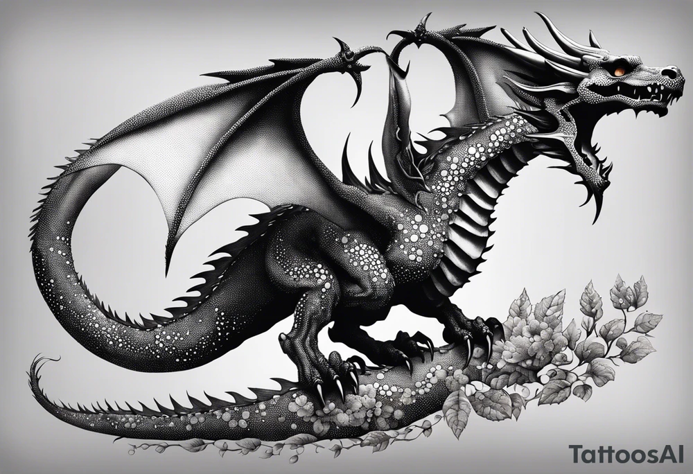 Skeleton Dragon tattoo idea