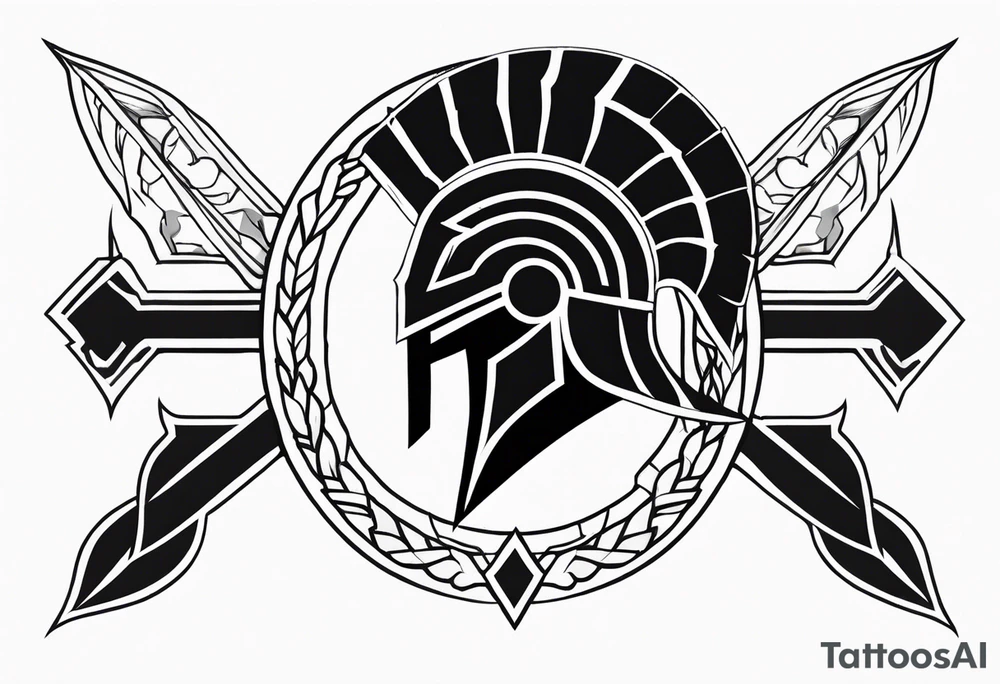 Ancient spartan symbol tattoo tattoo idea
