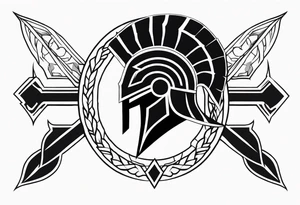 Ancient spartan symbol tattoo tattoo idea