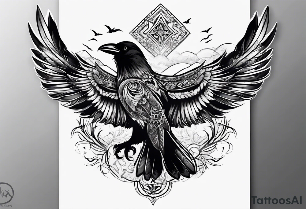 Huginn and muninn tattoo idea