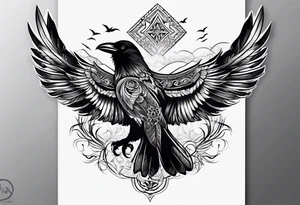 Huginn and muninn tattoo idea