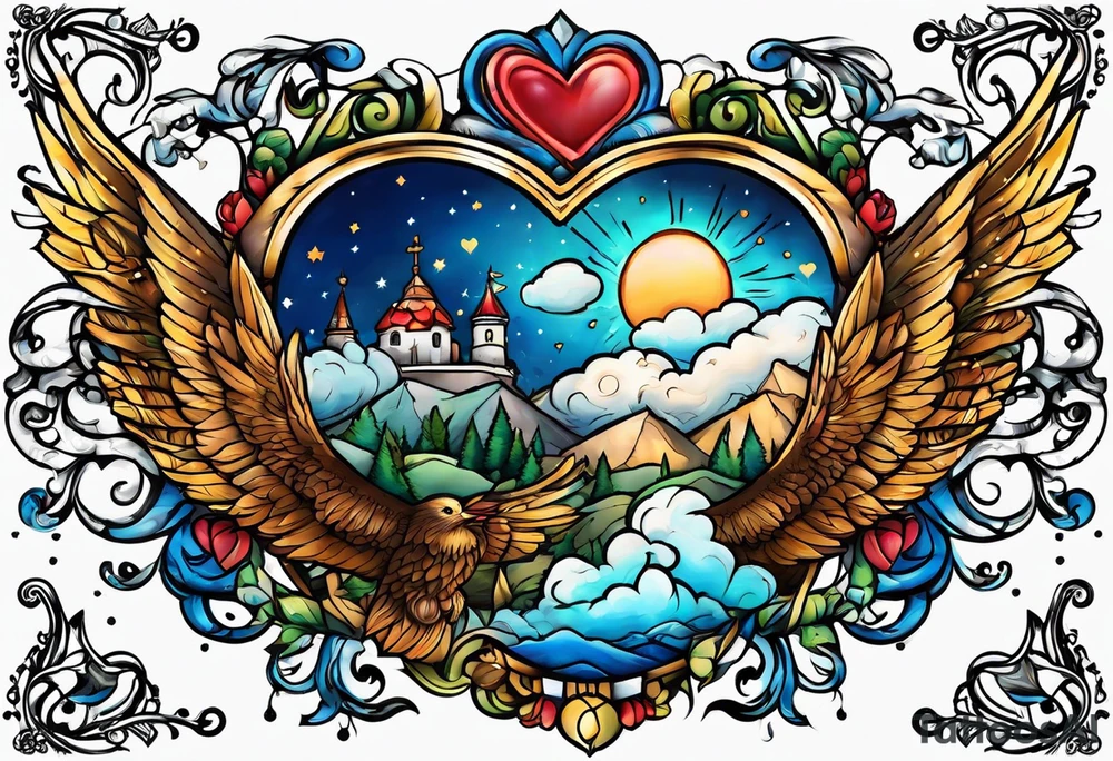 i love you big as the sky tattoo idea
