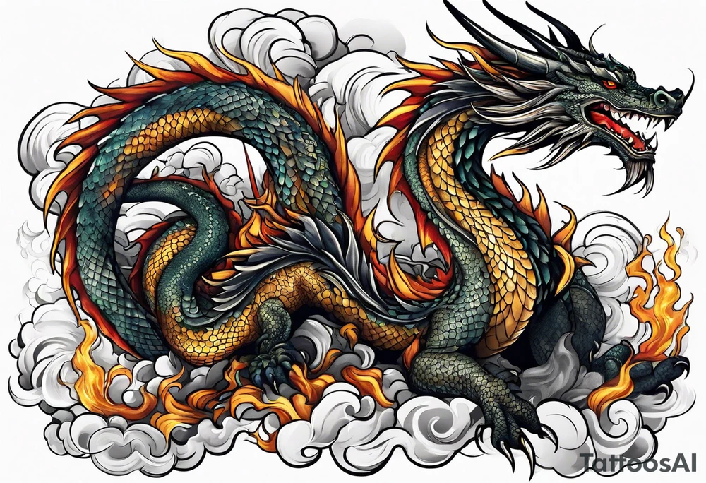dragon tattoo idea