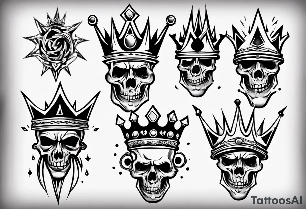 king crown tattoo idea