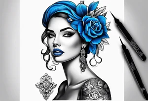 a blue nose tattoo idea