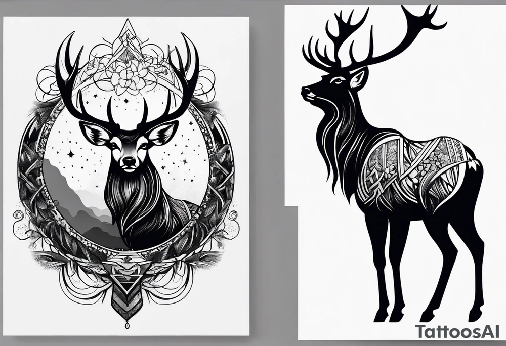 Cerf eiktirnir tattoo idea
