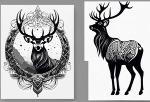 Cerf eiktirnir tattoo idea