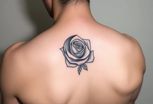 I have a small crescent moon tattoo. I want to cover it up with a rose tattoo. So I would like a rose tattoo with a crescent moon incorporated into it. I want the petal to be the moon shaped tattoo idea