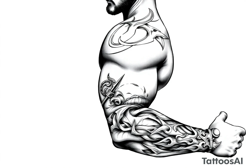 Nordic viking tattoo idea