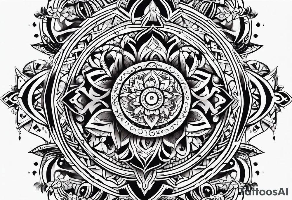 Tribal design tattoo idea