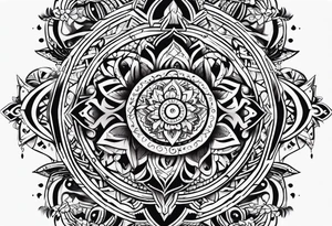 Tribal design tattoo idea