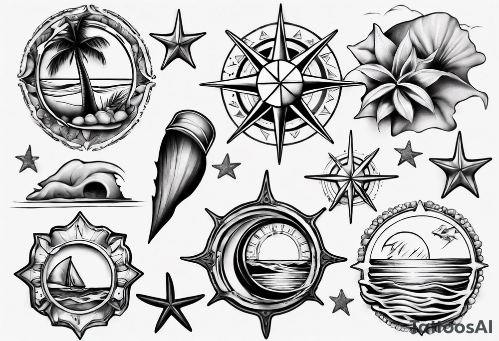 beach tattoo idea