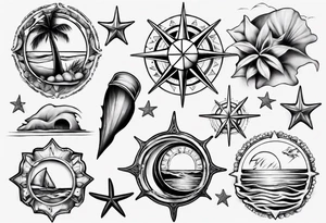 beach tattoo idea