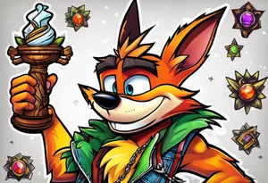 Crash bandicoot tattoo idea