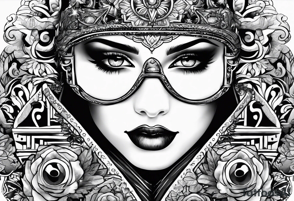 snow googles tattoo idea