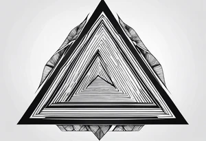 simple triangle tattoo idea