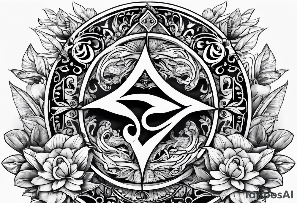 Pura vida letters changed with spirituality tattoo idea