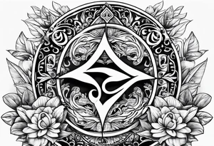 Pura vida letters changed with spirituality tattoo idea