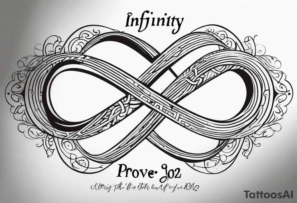 An infinity symbol with Proverbs 10:22 centered underneath. tattoo idea An infinity symbol with Proverbs 10:22 centered underneath. tattoo idea