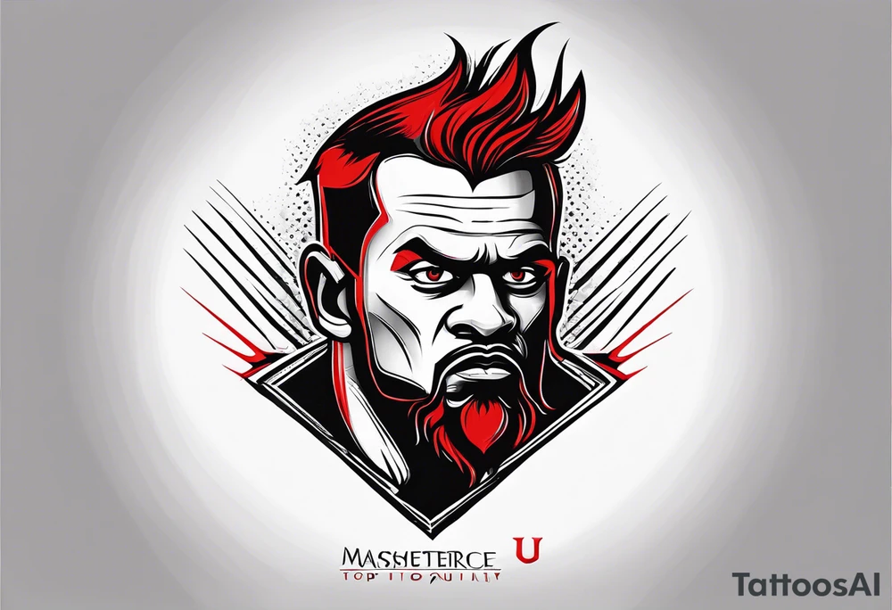 Manchester united
Red Devil heading a
football tattoo idea