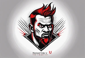 Manchester united 
Red Devil heading a 
football tattoo idea